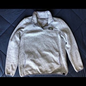 L.L. Bean Light Heathered Gray Pullover Sweater